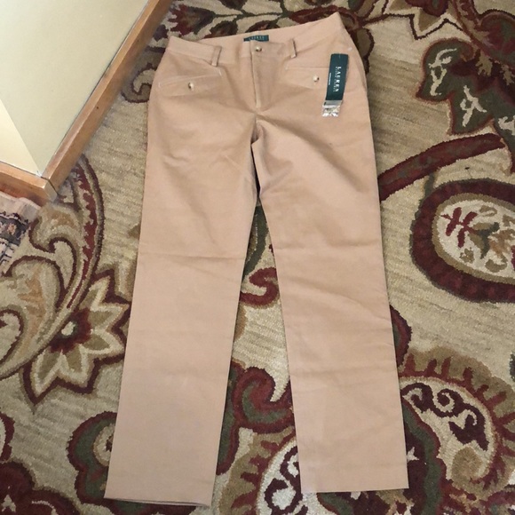 RALPH LAUREN Size 10 Classic Equestrian Flat-Front Cozy Trouser Stretch $100 NEW - Picture 4 of 12